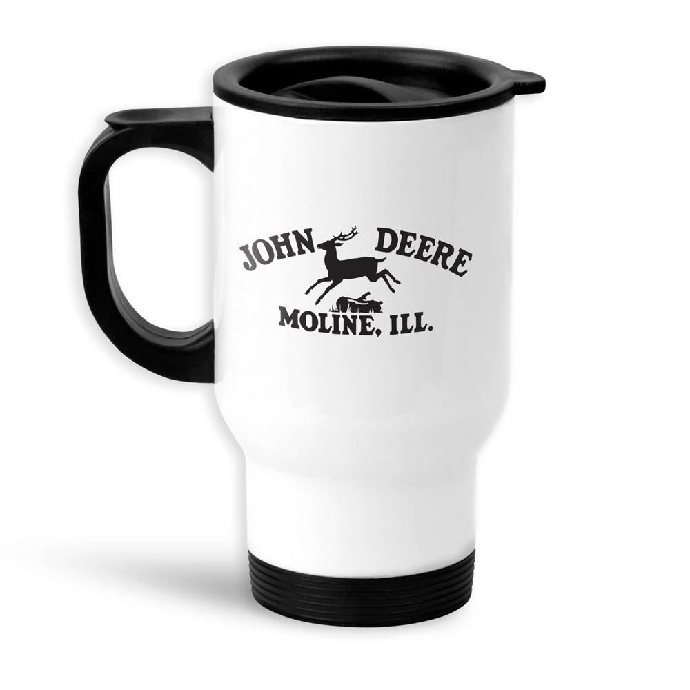 John Deere Termokrus Hvidt-Krus-John Deere-Termokrus Hvidt-Garage Culture Shop- garage - man cave - merchandise