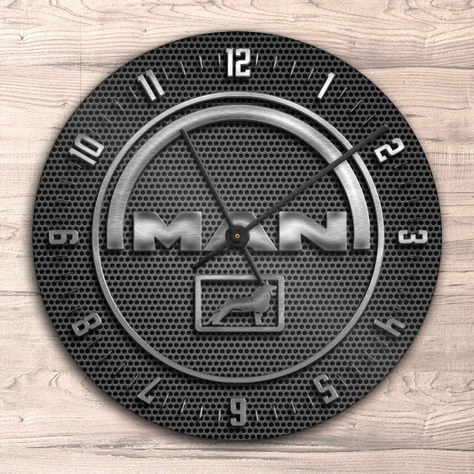 Man Vægur Rundt-Clock-Man-Garage Culture Shop- garage - man cave - merchandise