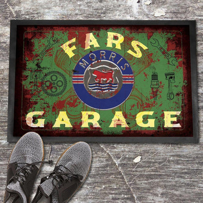 Morris Fars Garage Vintage Dørmåtte-Dørmåtte-Morris-Garage Culture Shop- garage - man cave - merchandise