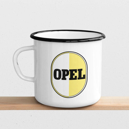 Opel 1950 – 1951 Emaljekrus-Krus-Opel-Garage Culture Shop- garage - man cave - merchandise