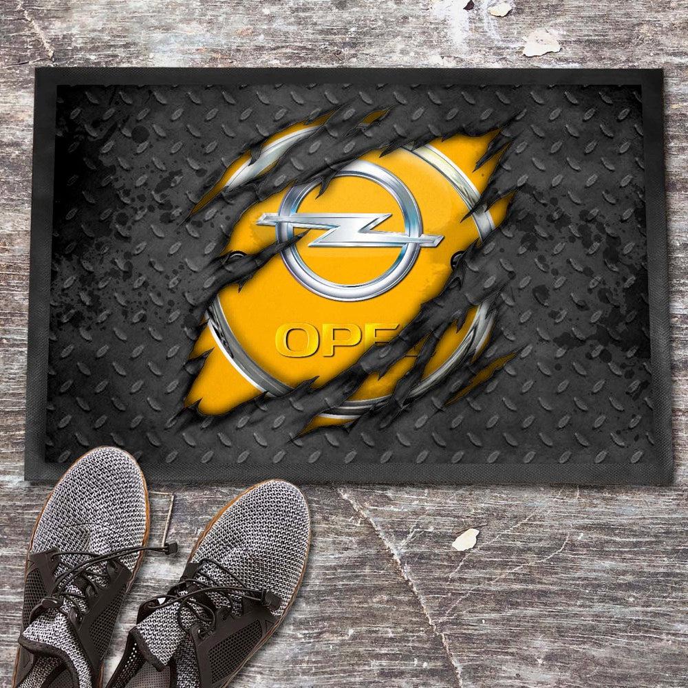Opel Ripped Dørmåtte-Dørmåtte-Opel-Garage Culture Shop- garage - man cave - merchandise