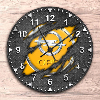 Opel Ripped Vægur Rundt-Clock-Opel-Garage Culture Shop- garage - man cave - merchandise