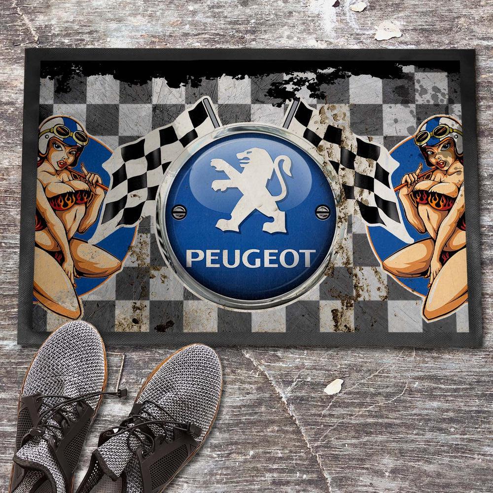 Peugeot Vintage Dørmåtte-Dørmåtte-Peugeot-Garage Culture Shop- garage - man cave - merchandise