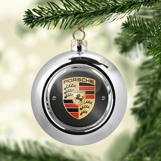 Porsche Julekugle-Julekugle-Porsche-Sølv-Garage Culture Shop- garage - man cave - merchandise