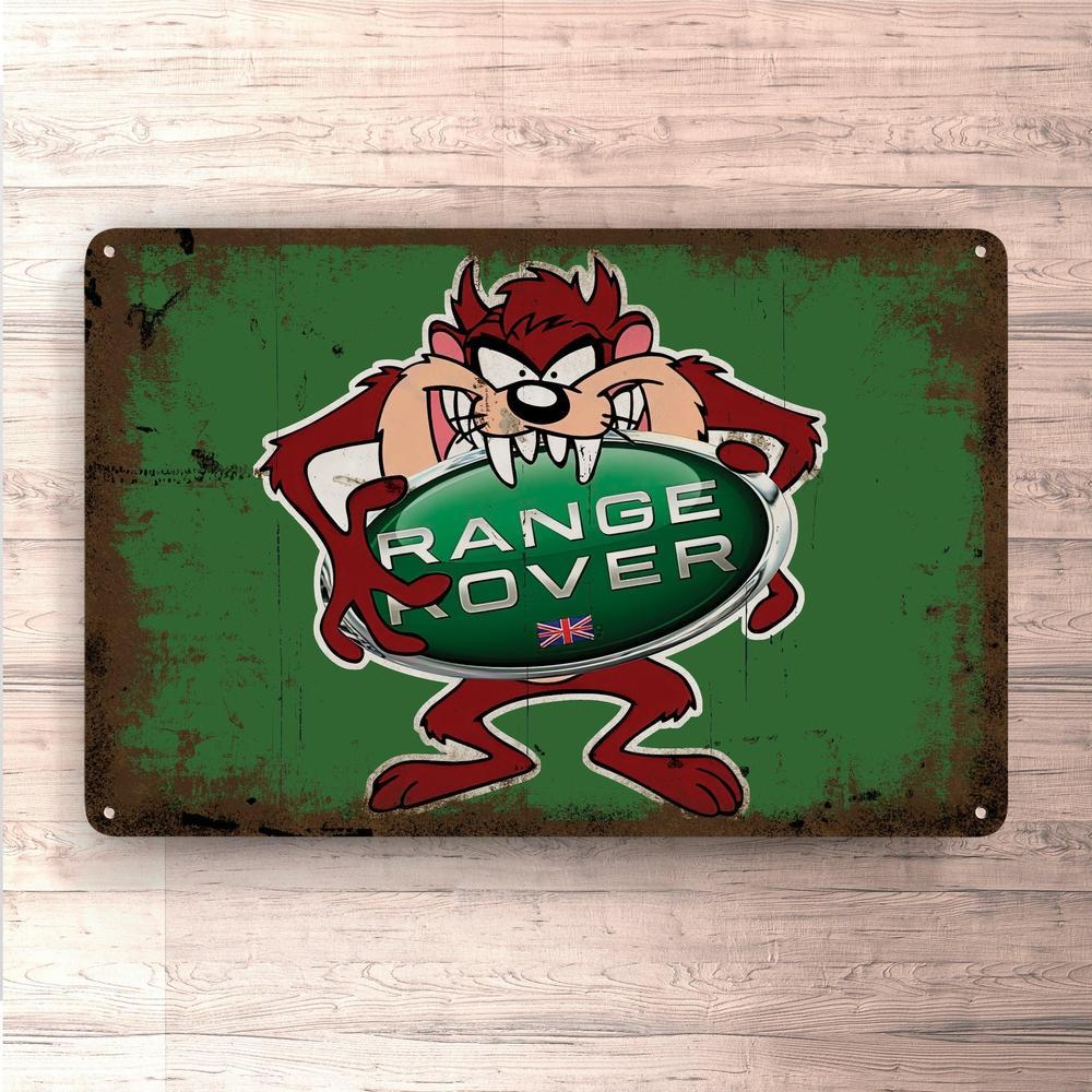 Range Rover Taz Vintage Skilte, Musemåtte, Dækkeserviet, Dørmåtte-Skilte-Range Rover-Garage Culture Shop- garage - man cave - merchandise
