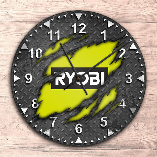 Ryobi Ripped Vægur Rundt-Clock-Tools-Garage Culture Shop- garage - man cave - merchandise