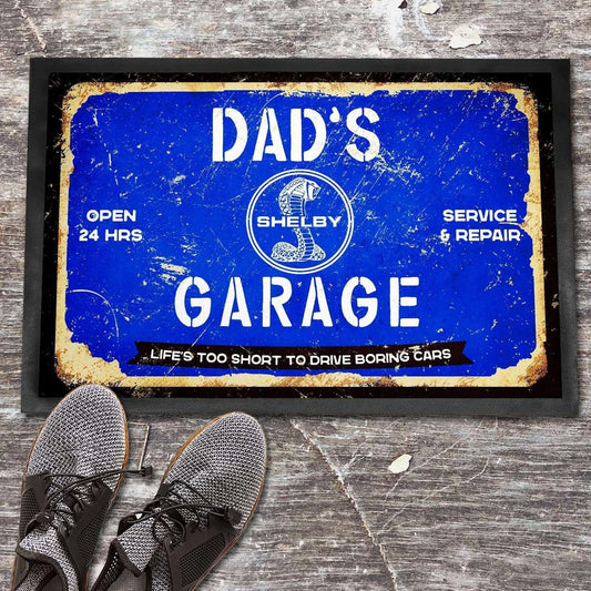 Shelby Dads Garage Dørmåtte-Dørmåtte-Shelby-Garage Culture Shop- garage - man cave - merchandise