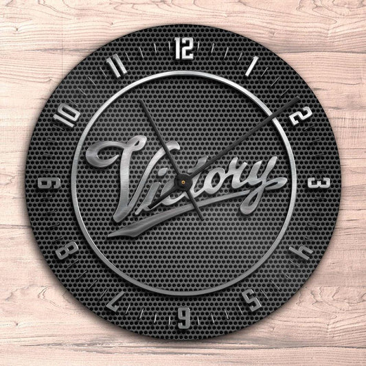 Victory Vægur Rundt-Clock-Victory-Garage Culture Shop- garage - man cave - merchandise