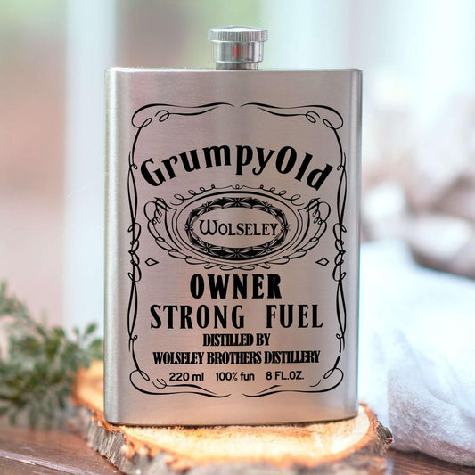 Wolseley Grumpy Old Owner Strong Fuel Lommelærke-Lommelærke-Wolseley-Garage Culture Shop- garage - man cave - merchandise