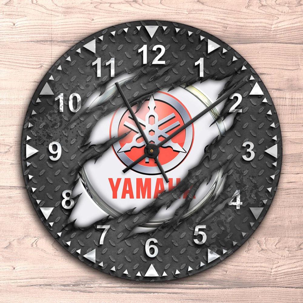 Yamaha Vægur Rundt-Clock-Yamaha-Garage Culture Shop- garage - man cave - merchandise